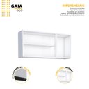Ver imagem 2 de Armário Aéreo de Cozinha em Aço 120cm 3 Portas Gaia Branco