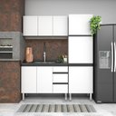 Ver imagem 5 de Armário Aéreo de Cozinha em Aço 120cm 3 Portas Gaia Branco