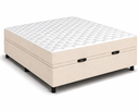 Ver imagem 2 de Kit Cama Box Baú Casal 138x188 cm + Colchão D33 Casal 20 cm Bege Suede