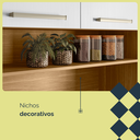 Ver imagem 6 de Armário de Cozinha 6 Portas 2 Gavetas Montesa Branco/Freijó/Supremo/Cp- Ripado