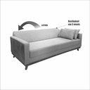 Ver imagem 7 de Sofá Cama Yara 3 Lugares Retrátil e Reclinável 205cm Cinza Linho Bom Pastor