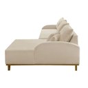 Ver imagem 7 de Sofá com Chaise Albano Fixo Lado Direito 250cm Creme Boucle