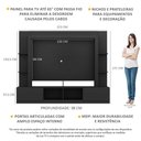 Ver imagem 3 de Estante para TV até 65" Multimóveis Oslo FG3395 Preta