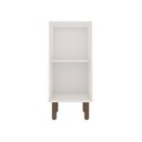 Ver imagem 2 de Balcão para Cozinha Modulada 40cm com 1 Porta Provençal Mdf Cor:fendi com Branco
