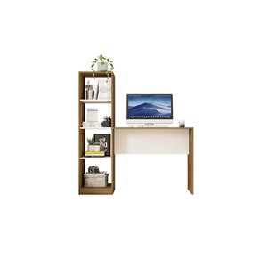 Mesa para Computador Tower Lâmina Mel/branco Tx