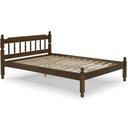 Ver imagem 2 de Cama Casal em Madeira Maciça Mv Outlet Castanho