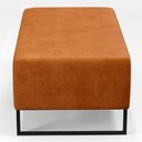 Ver imagem 6 de Puff Decorativo para Sala de Estar Cléo W01 Base de Ferro 90 Cm Couríssimo Canela - Lyam Decor