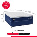 Ver imagem 4 de Cama Box Queen + Colchão Comfort Class Pillow Top 158x198cm Azul/suede Azul