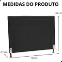 Ver imagem 6 de Cabeceira de Cama Box Estofada 90 Cm Solteiro Viviane Suede