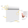 Persiana Cortina Rolo Tela Solar 3% Ambiente Interno Quarto Cozinha Sala Varanda 1,60 L x 1,30 A - 6