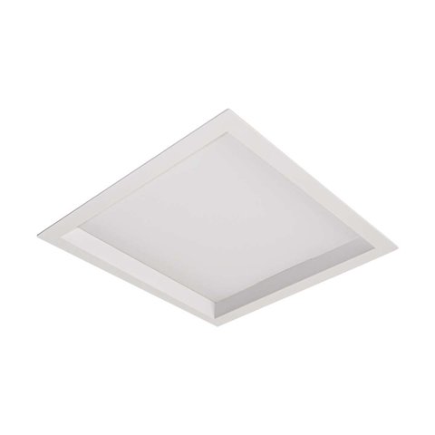 Painel Plafon Led Recuado Embutir Hide 14,5x14,5 18w Luz Quente Luminatti St3145-branco