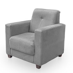 Poltrona Cadeira para Sala Confortável Reforçada Veneza Suede - 5