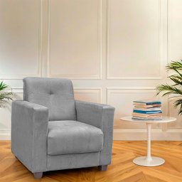 Poltrona Cadeira para Sala Confortável Reforçada Veneza Suede - 2