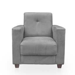 Poltrona Cadeira para Sala Confortável Reforçada Veneza Suede - 1