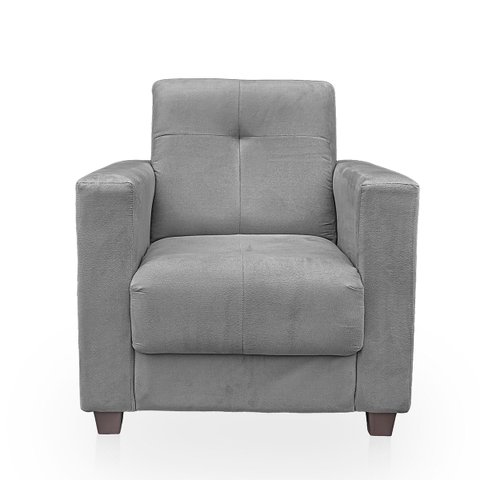 Poltrona Cadeira para Sala Confortável Reforçada Veneza Suede