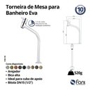 Ver imagem 6 de Torneira de Mesa Lavatório Eva 1/2" Cromado (1208 C-90)