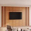 Ver imagem 1 de Painel para TV Union 363 cm com 3 Módulos de Expansão 250 cm de Altura 2 Leds Naturalle Mavaular