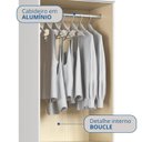 Ver imagem 6 de Guarda-Roupa Modulado 2 Portas Infinity Branco/Line/Blush