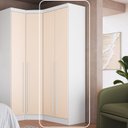 Ver imagem 2 de Guarda-Roupa Modulado 2 Portas Infinity Branco/Line/Blush