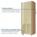 Ver imagem 4 de Cristaleira 2 Portas Vidro Reflecta Infinito 93cm 100% MDF Canto Curvo
