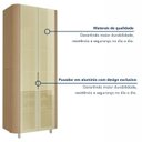 Ver mais imagens de Cristaleira 2 Portas Vidro Reflecta Infinito 93cm 100% MDF Canto Curvo