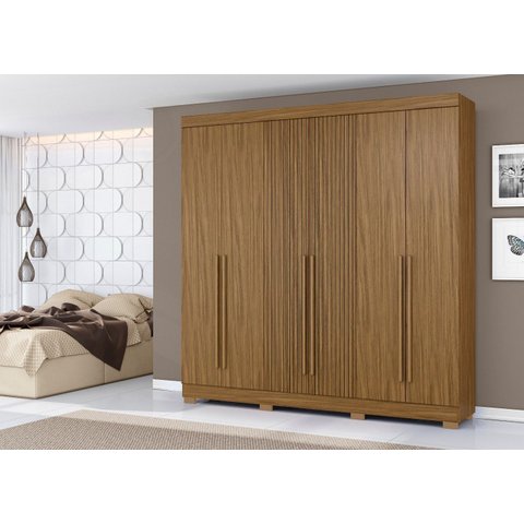 Guarda Roupa 230cm Casal 6 Portas 2 Gavetas - Atacama  Aramóveis