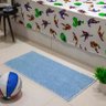 Tapete Passadeira 50x100 Class Quarto Peludo Azul Bebe - 2