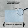 Tapete Passadeira 50x100 Class Quarto Peludo Azul Bebe - 6