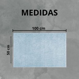 Tapete Passadeira 50x100 Class Quarto Peludo Azul Bebe - 4