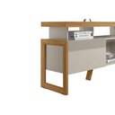 Ver imagem 4 de Rack Bancada P/ Tv até 70 Pol Esmeralda C/ 2 Portas e 3 Nichos 180cm Nature/off White - Linea