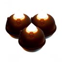 Ver imagem 1 de Kit 3 Luminárias de Mesa Decorativa Bujãozinho de Metal a Pilha com Led Amarelo Dimerizável e Al