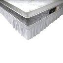 Ver imagem 1 de Saia Box Queen com 2 Elásticos e Babado 158x198x38cm Branco