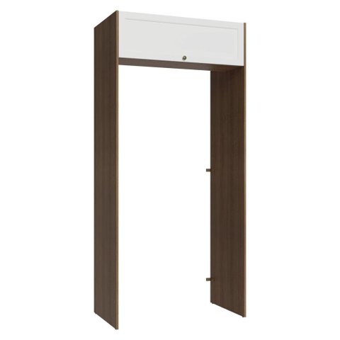 Porta-geladeira 103 Cm 1 Porta Basculante Rustic/branco Vik Madesa