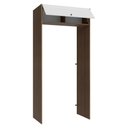 Ver imagem 5 de Porta-geladeira 103 Cm 1 Porta Basculante Rustic/branco Vik Madesa