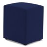 Puff Decorativo Sala de Estar Quadrado 36x47cm Suede Azul Marinho - Desk Design - 1