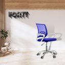 Ver imagem 5 de Cadeira de Escritório Secretária Base Cromada com Rodinha Fortt Lisboa Csf02