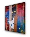 Ver imagem 5 de Quadro Decorativo em Acrílico Pintado a Mão para Decoração com 2 Gatinhos