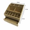 Caixa Mdf Organizadora de Maquiagem Aberta com 17 Divisões Tam:22x23x16cm Cod:banh041 - 3