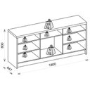 Ver imagem 4 de Buffet Para Sala de Jantar 3 Portas Vectro