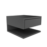 Mesa de Cabeceira Moderna com Gaveta - Quarto/sala/escritório/comércio -preto - 1