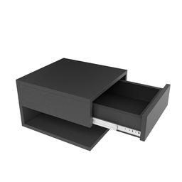 Mesa de Cabeceira Moderna com Gaveta - Quarto/sala/escritório/comércio -preto - 3