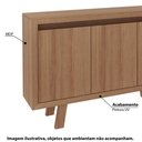 Ver imagem 2 de Balcão de Escritório 3 Portas Tecno Mobili - Amêndoa
