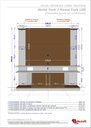 Ver imagem 4 de Estante Home para TV até 60 Polegadas 182,8CMX180CM com LED e Prateleiras de Vidro York Marrom