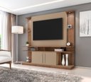 Ver imagem 1 de Estante Home para TV até 60 Polegadas 182,8CMX180CM com LED e Prateleiras de Vidro York Marrom