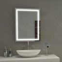 Ver imagem 4 de Espelho com Iluminação Led e Jateado Luxo Retangular 80x60cm:frio