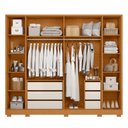 Ver imagem 5 de Armário de Quarto 6 Portas com Espelho Organizador
