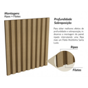 Ver imagem 4 de Ripa Poliestireno Ipê Escuro Santa Luzia 280cmx30mmx16mm 2un:marrom