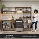Ver imagem 6 de Armário de Cozinha Compacta 229cm com Pia Rustic Emilly Madesa 11