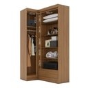 Ver imagem 4 de Closet Modulado de Canto 2 Peças 1 Gaveta Smart Plus Marrom/Cinamomo
