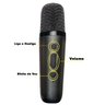 Caixa de Som Karaoke Portatil Microfone Led Luz Bateria Recarregavel Usb Efeito de Voz Diversao Aniv - 6